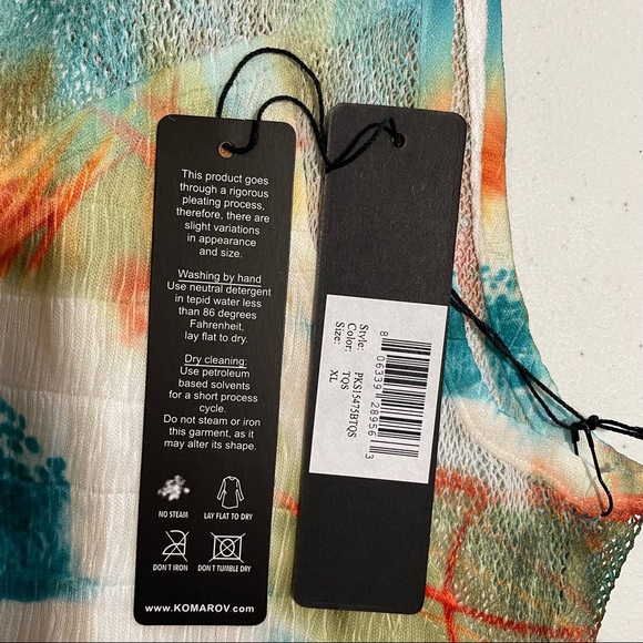 KOMAROV draw string pocket mini crinkle dress - Picture 8 of 11